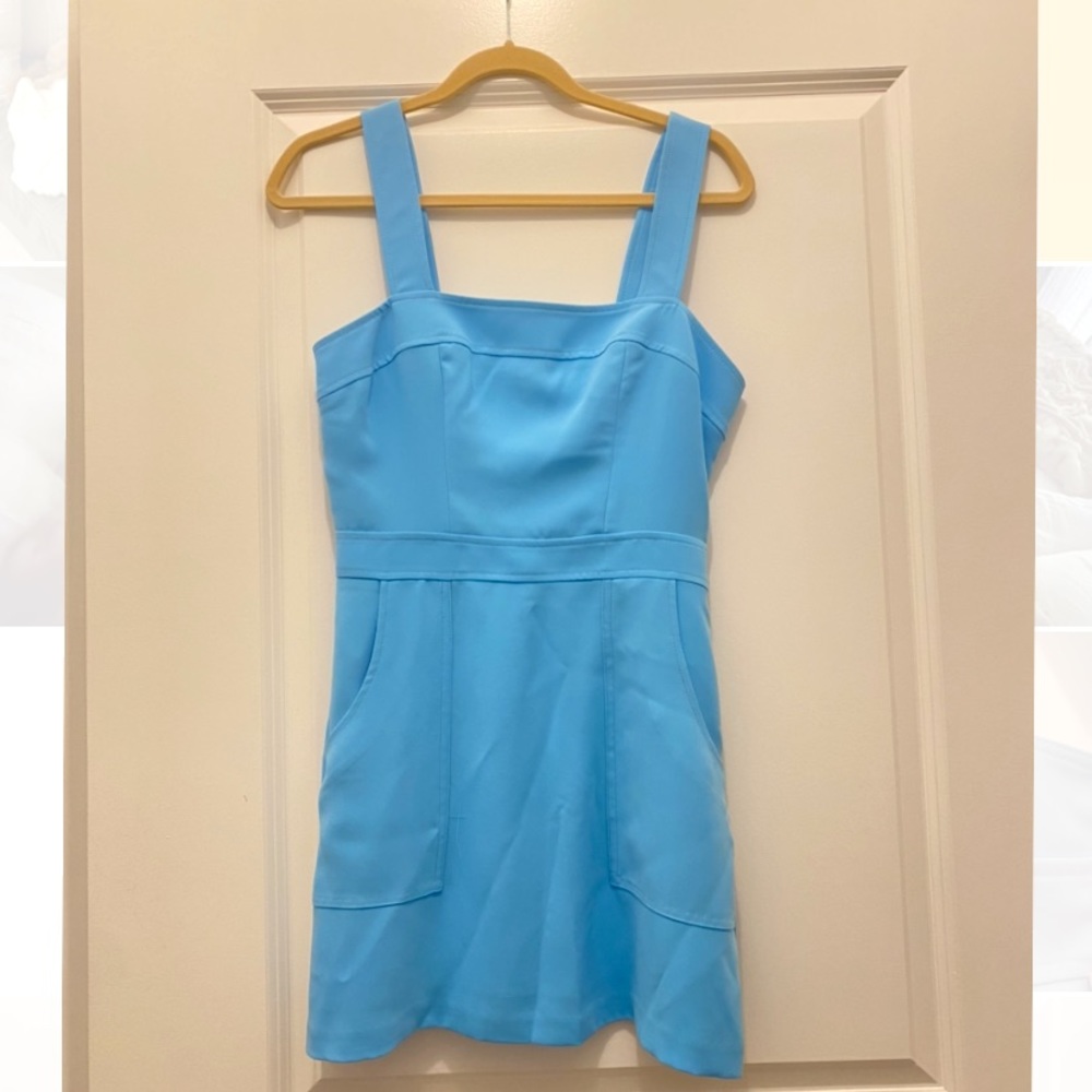 Amanda Uprichard Blue Mini Dress